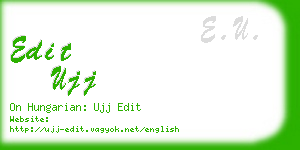 edit ujj business card